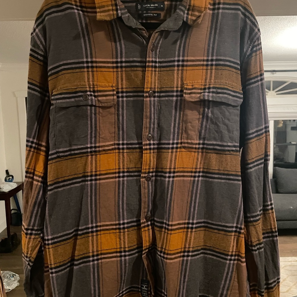 NWOT Lucky Brand Mid Weight Flannel - XL